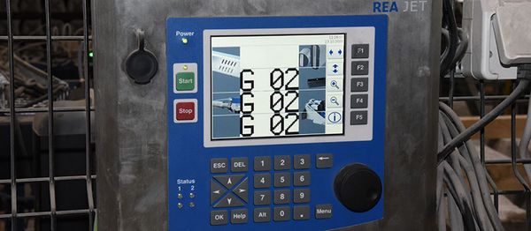 REA Controller - Drucklayout für die dreiseitige Kennzeichnung von Bahnschwellen